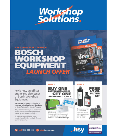 Bosch Workshop Equipment – Launch Offer